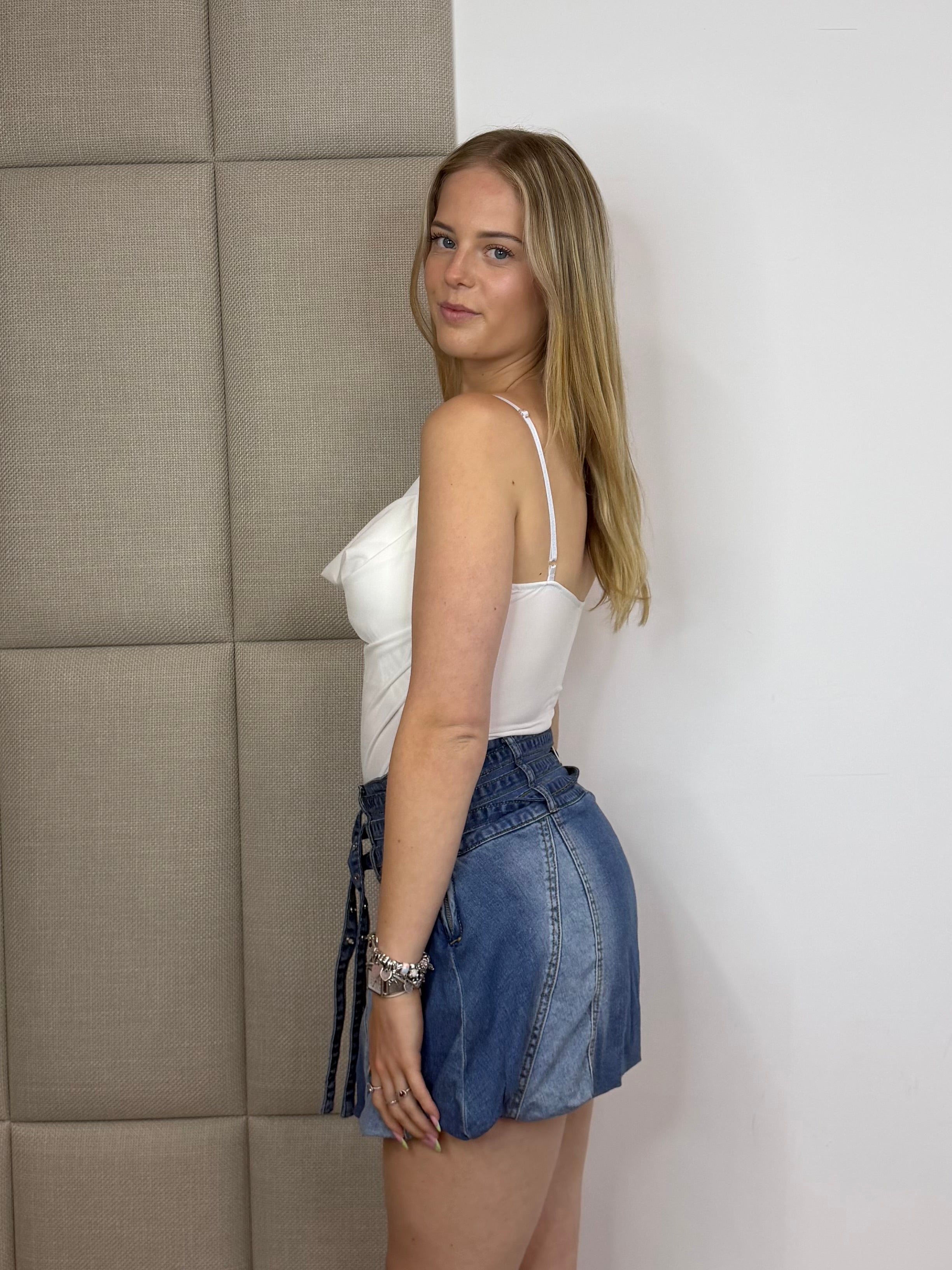 Jacky Denim Skort - Donker Blauw