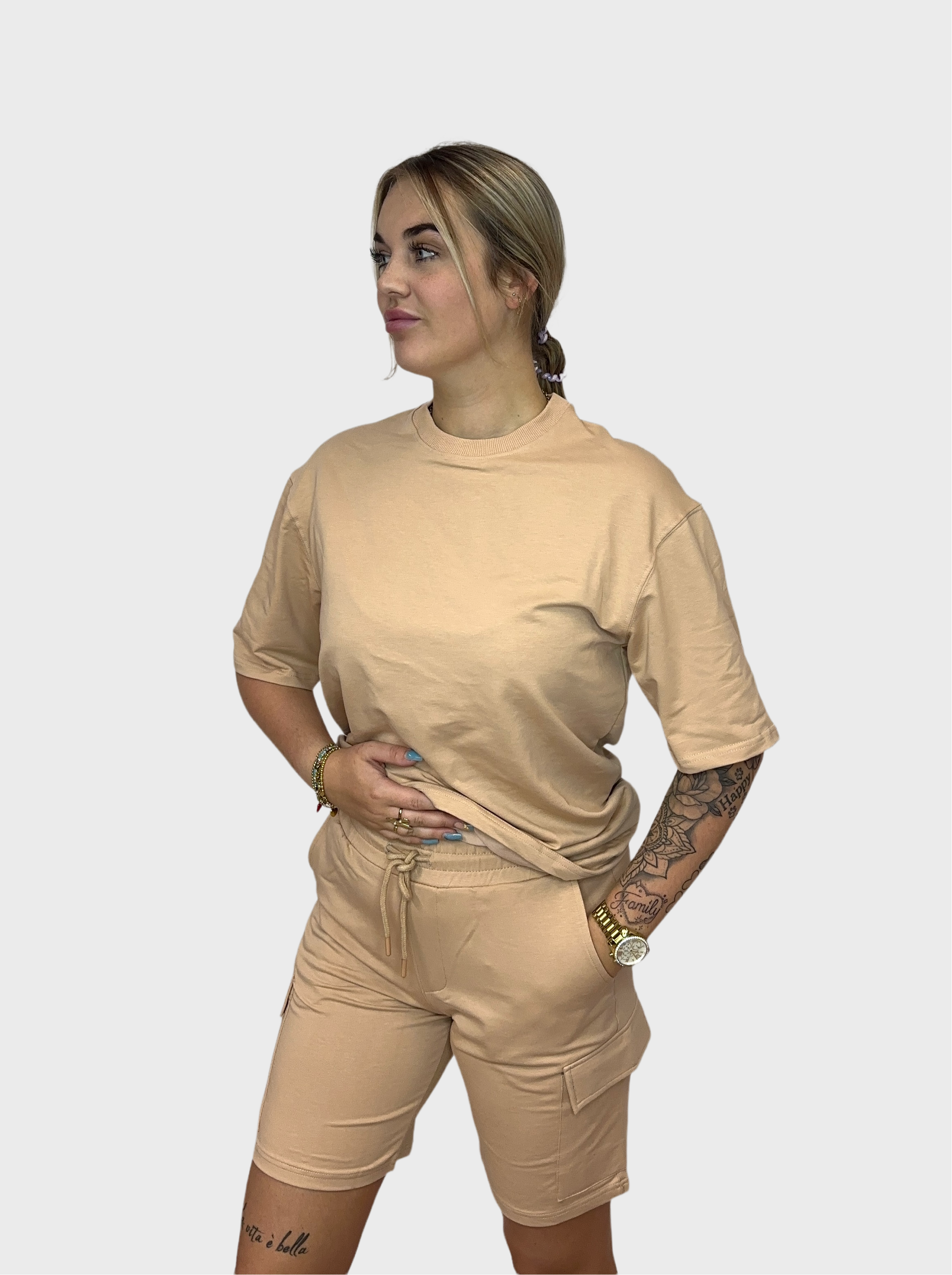 Comfy Trainingspak Short - Sandy