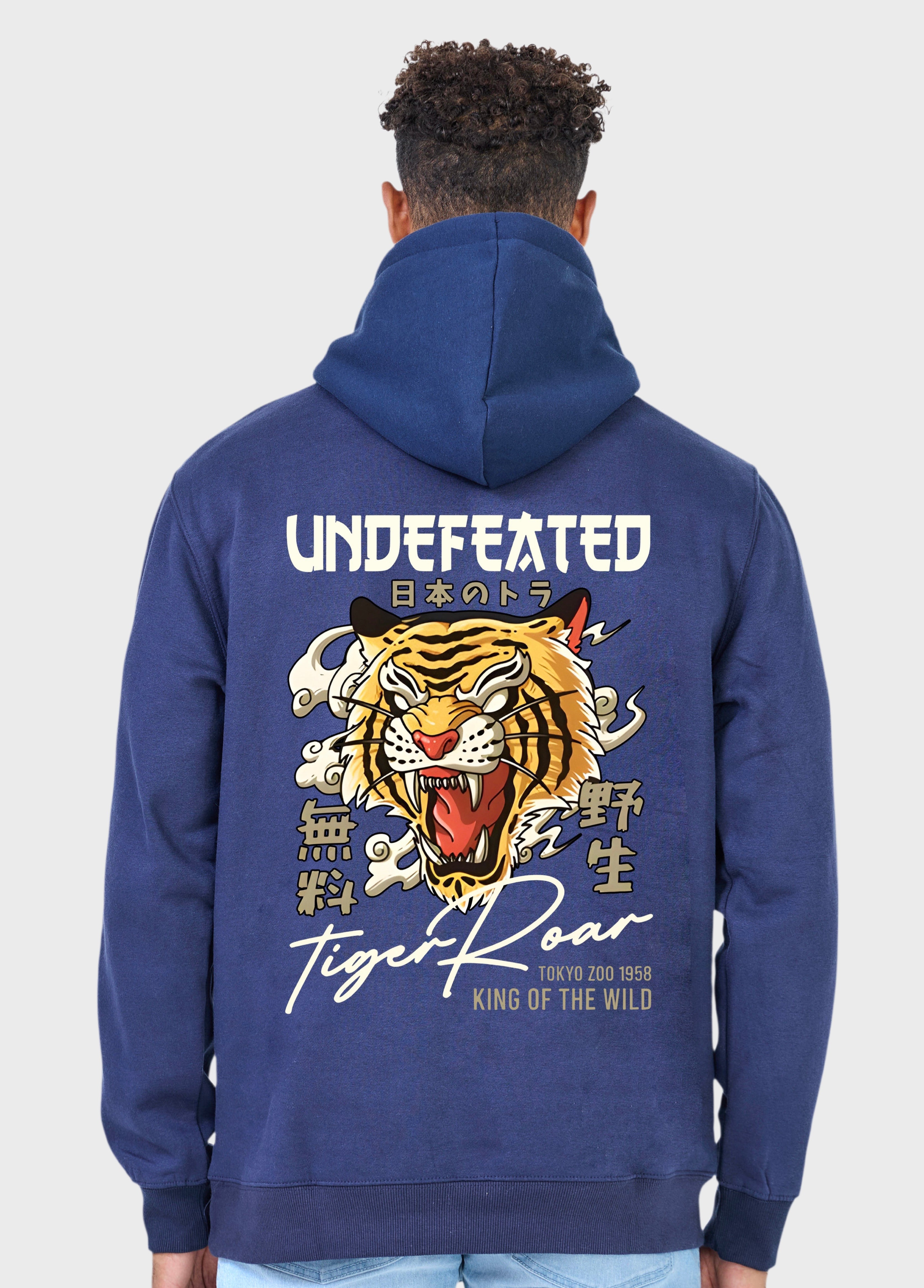 Roar Tiger Hoodie - Navy