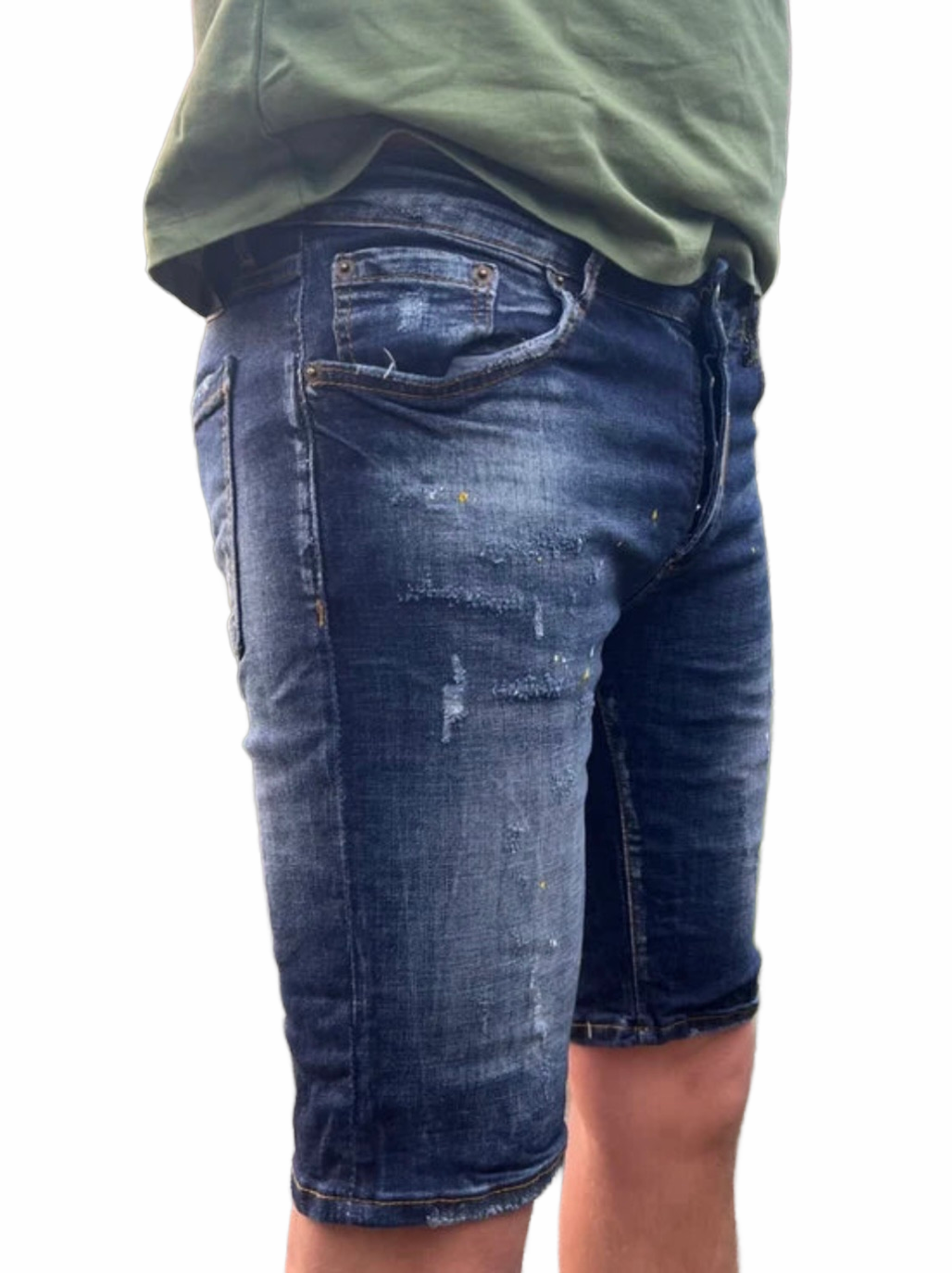 Tired Short Jean - Donker Blauw