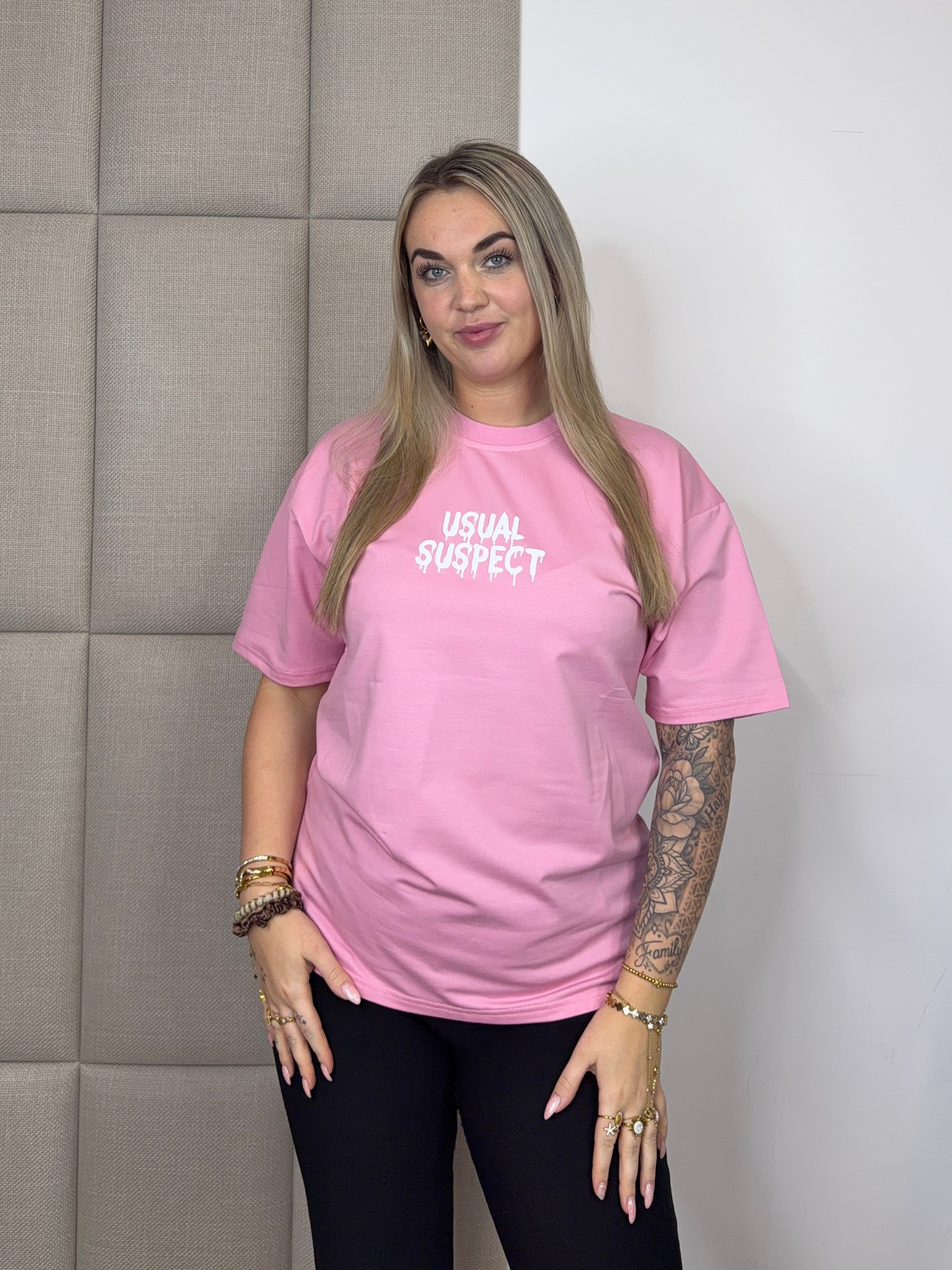 Usual Suspect T-Shirt - Roze