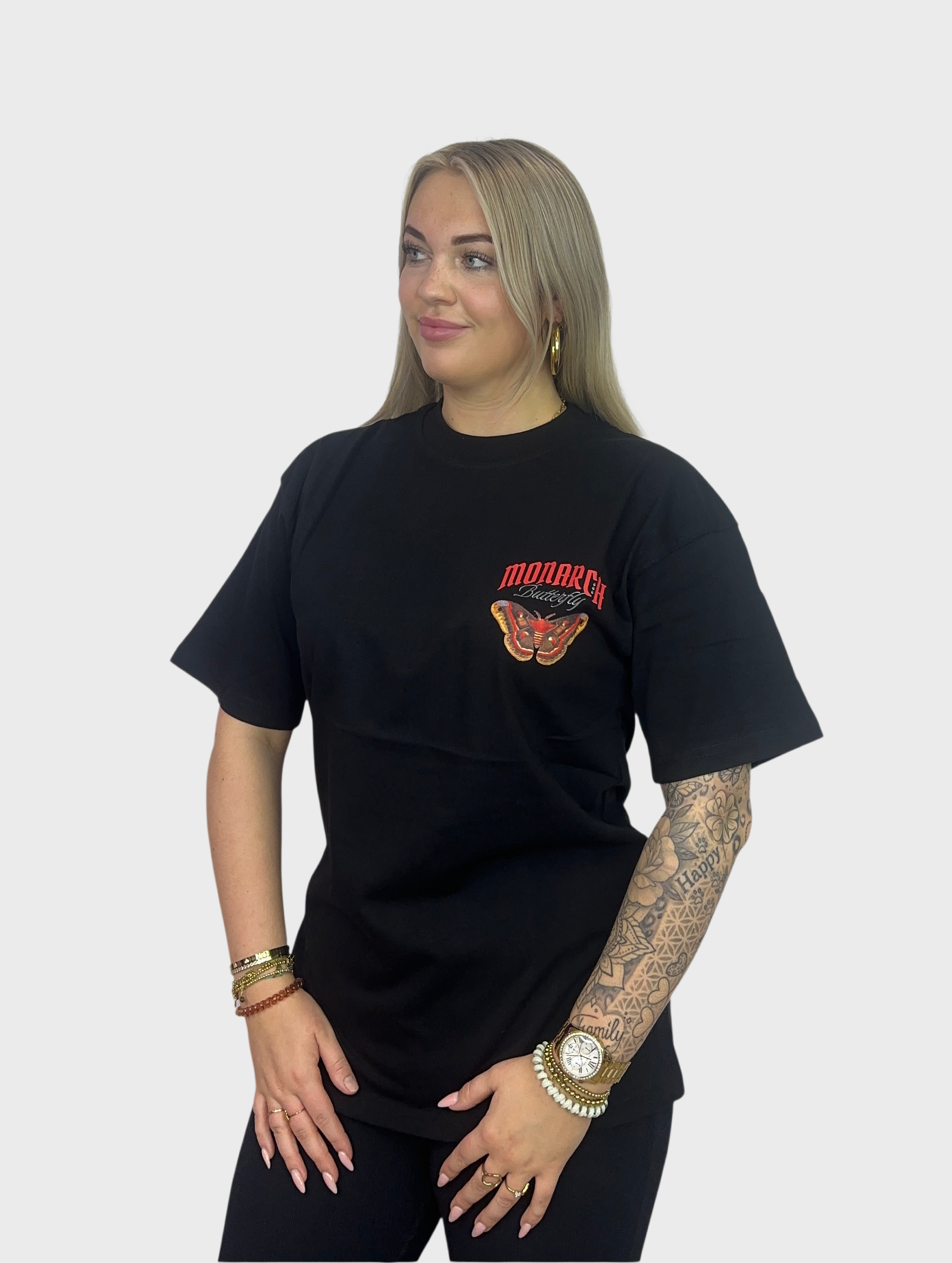 Monarch Butterfly T-Shirt - Zwart PRE ORDER