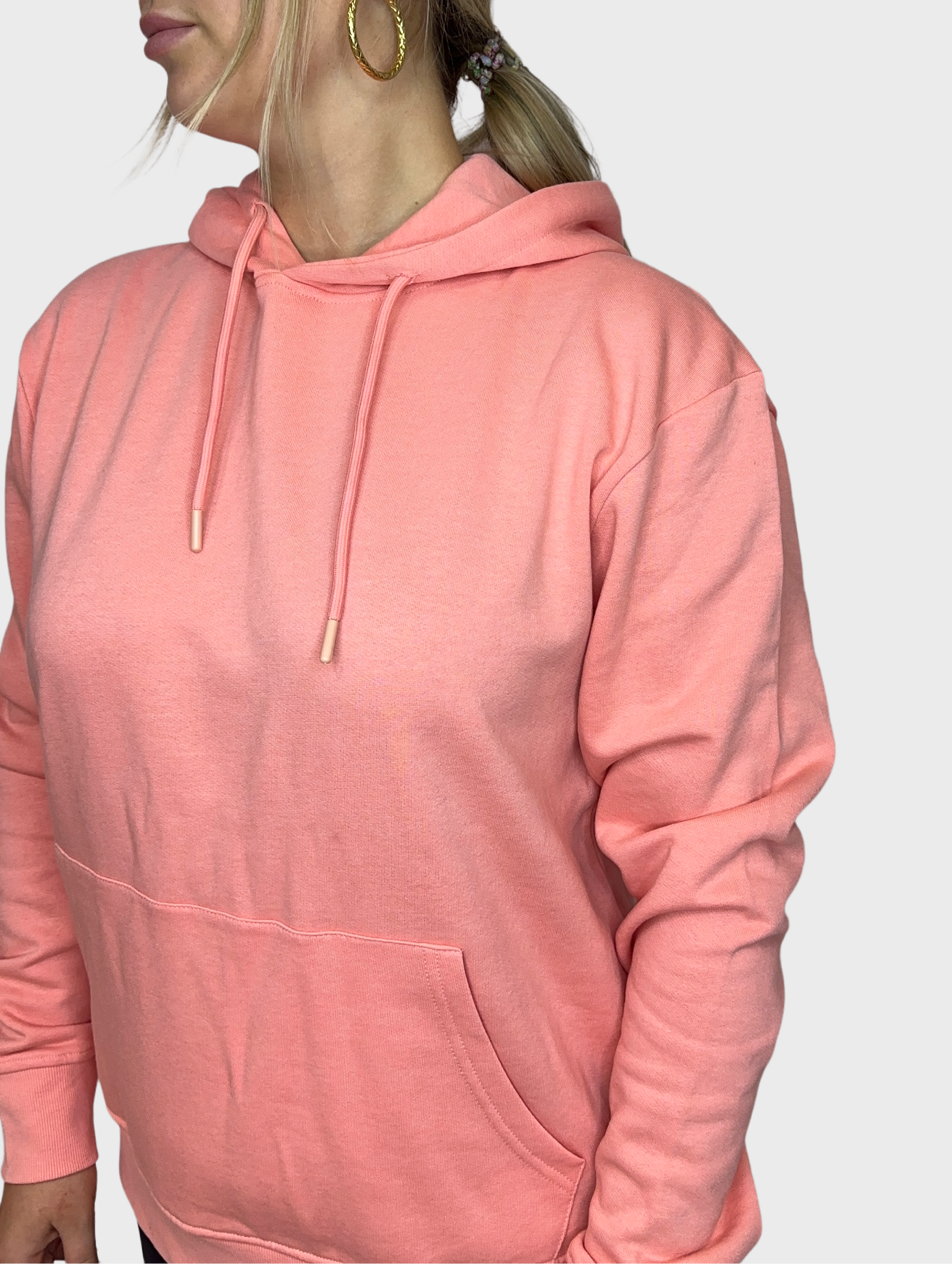 Basic Hoodie - Roze Peach