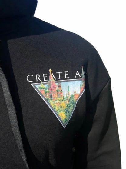 Create Art Hoodie - Zwart