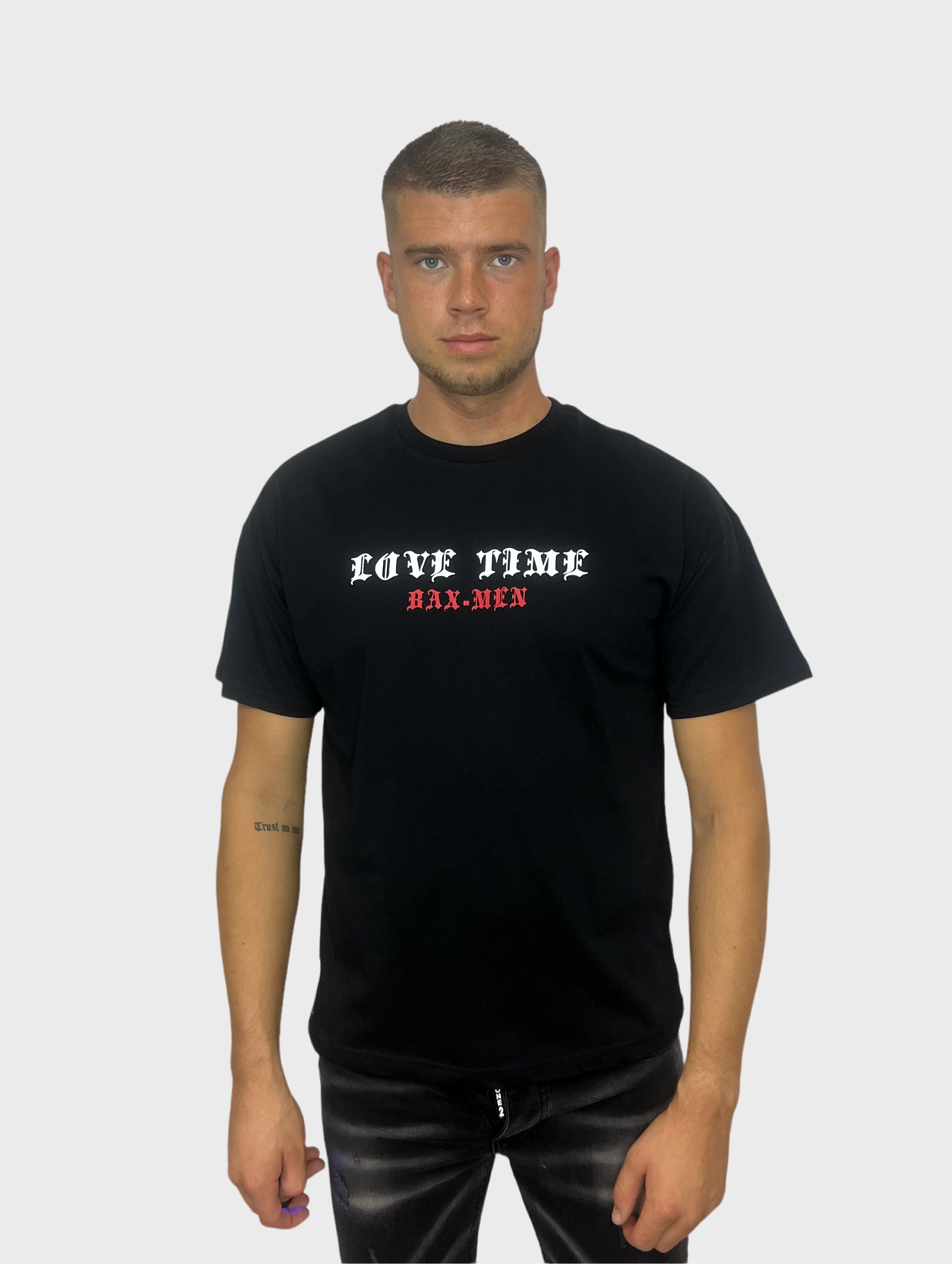 Love Time T-Shirt - Zwart