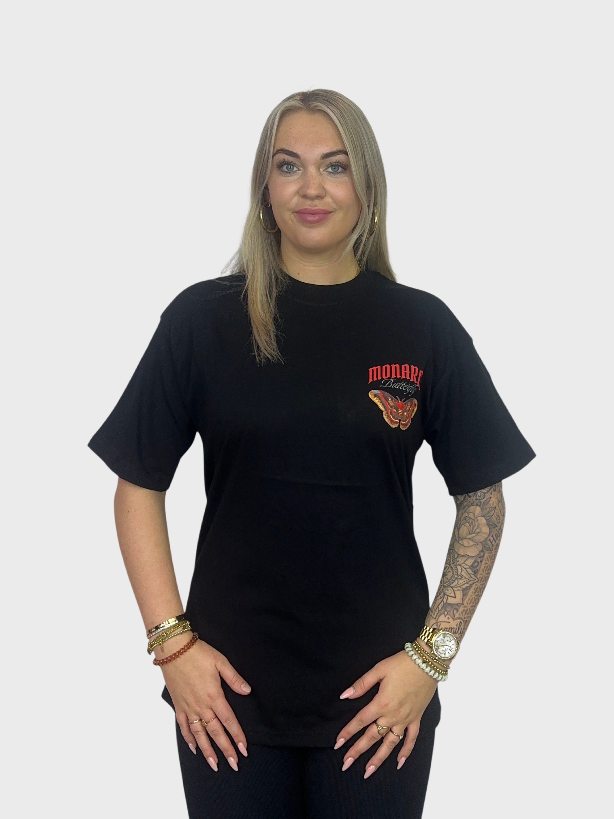 Monarch Butterfly T-Shirt - Zwart PRE ORDER