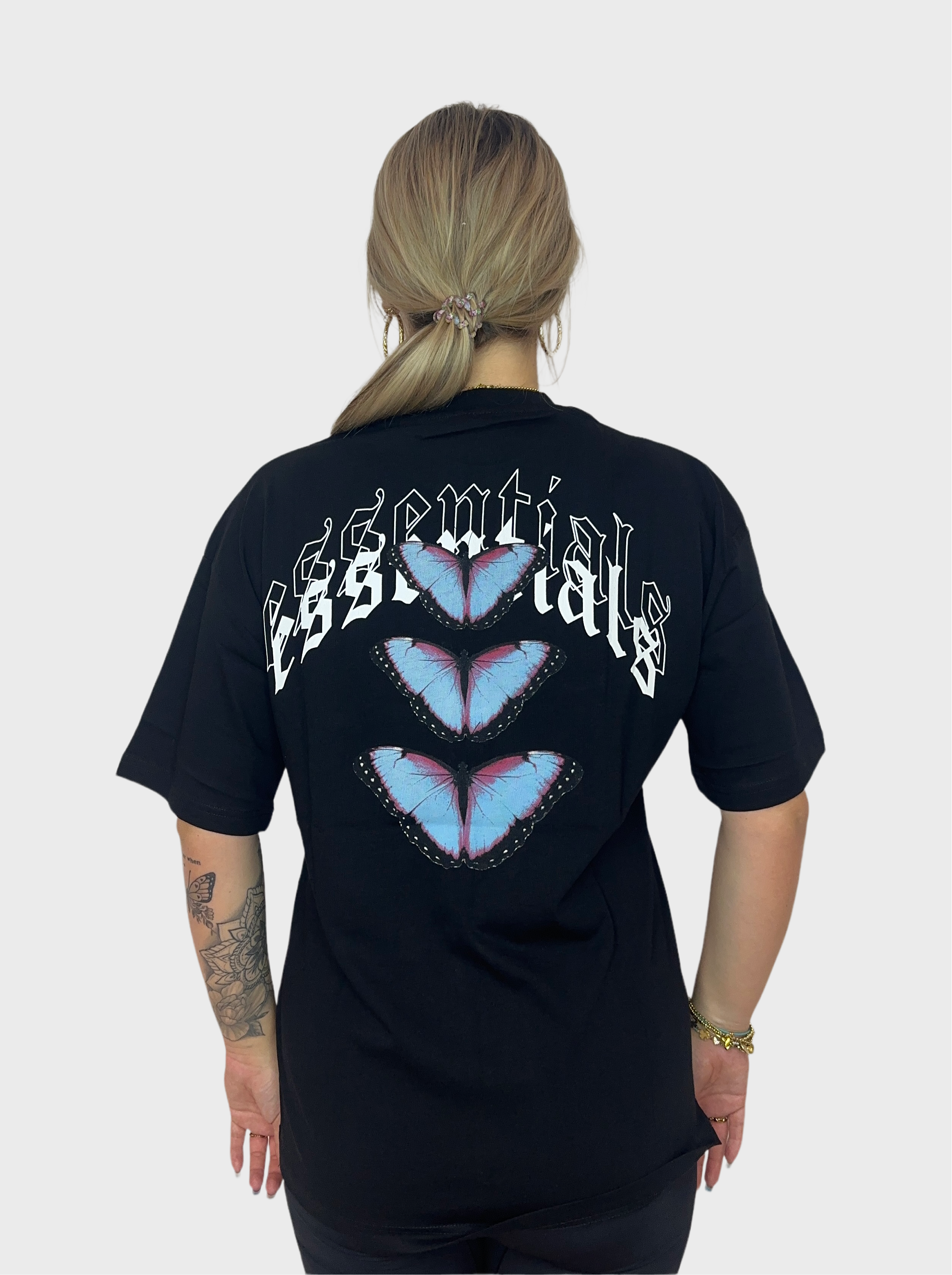 Essentials Butterfly T-Shirt - Zwart