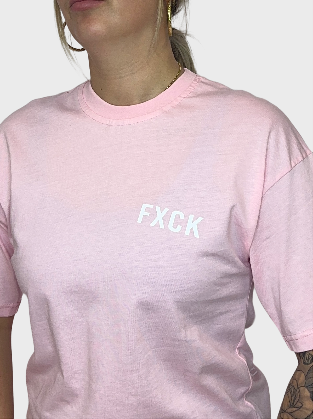 Fxck T-Shirt - Baby Roze