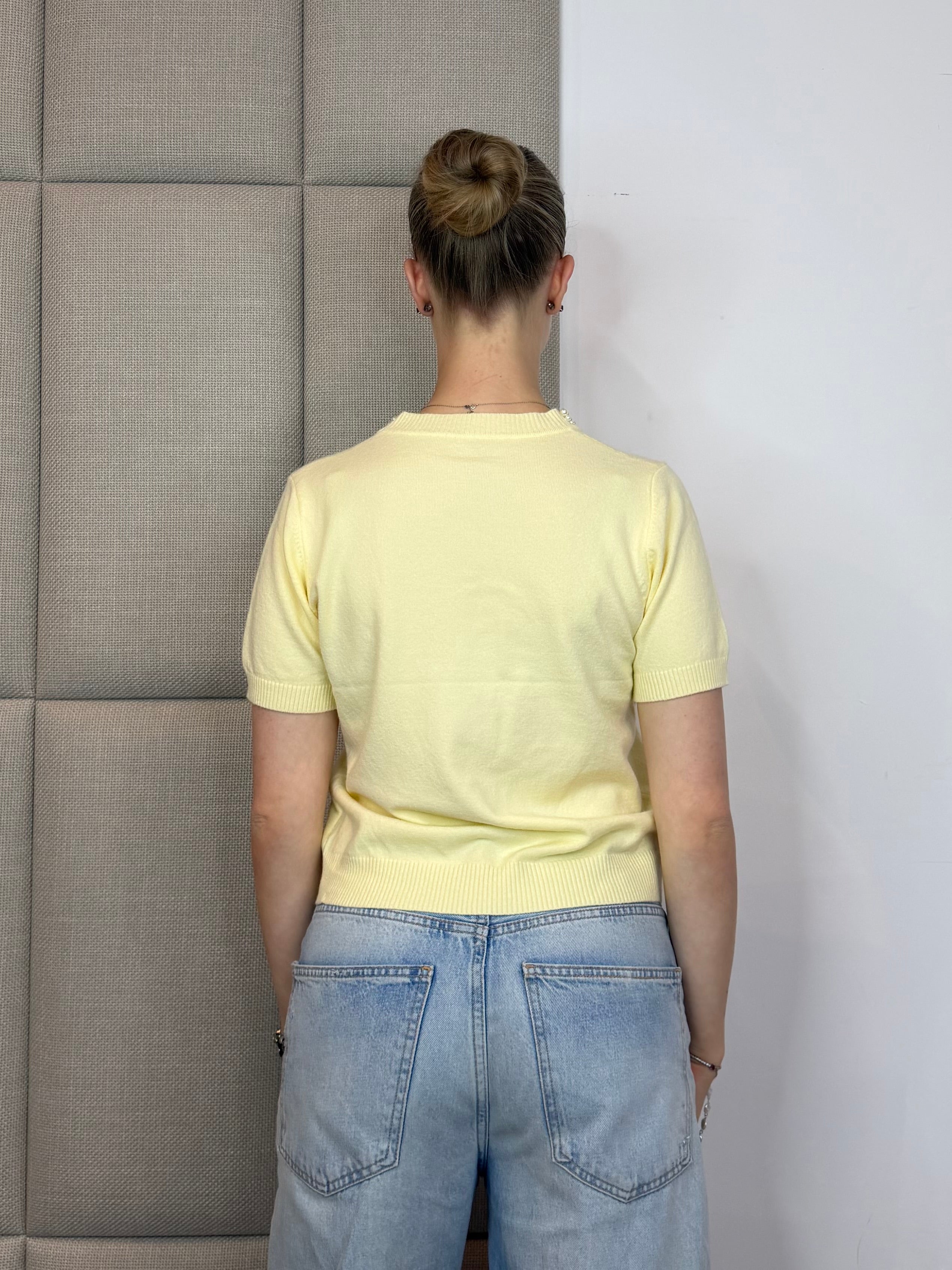 Parel Top - Butter Yellow