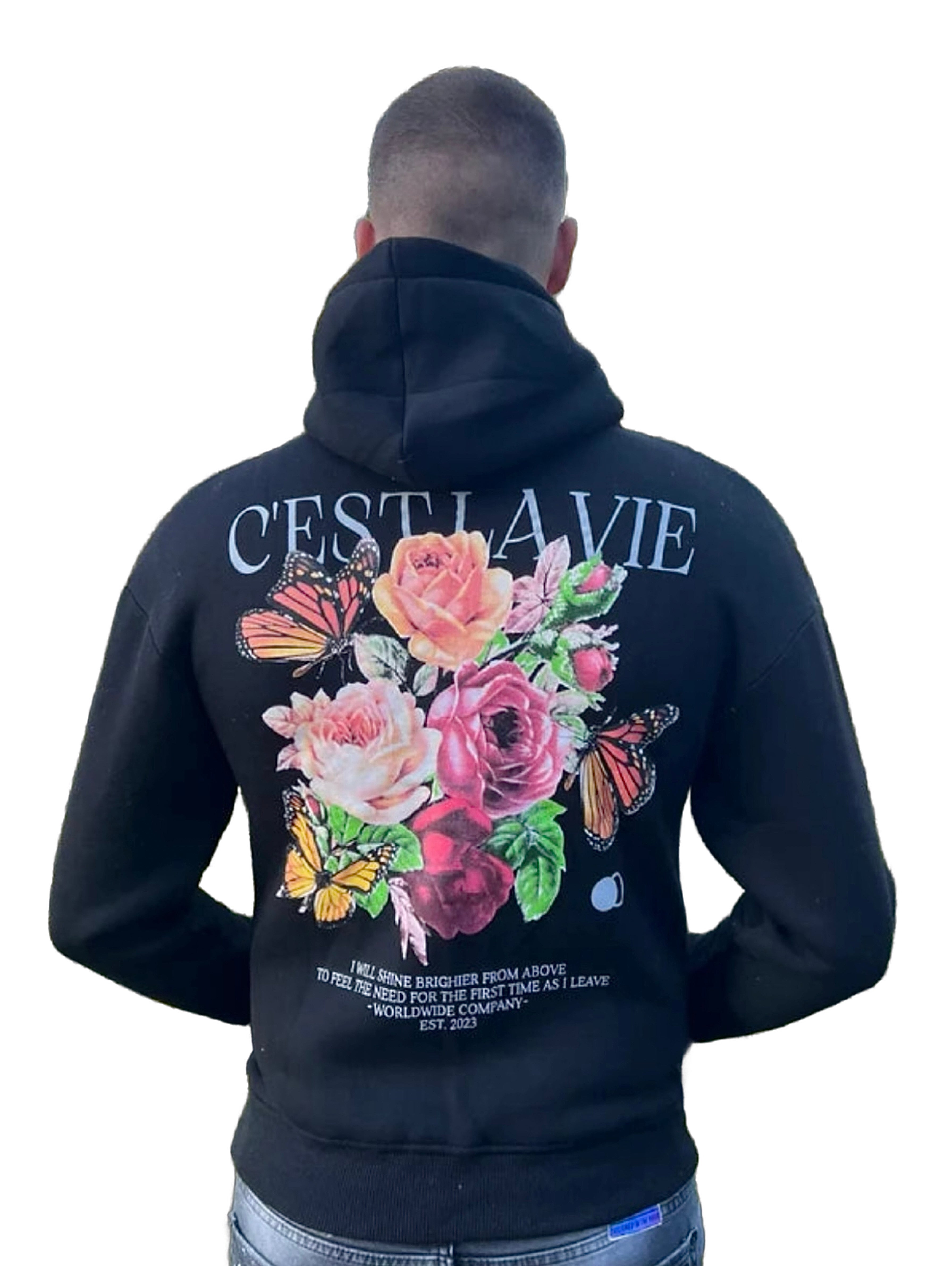 C’estlavie Hoodie - Zwart - Flexxfashion Flexxfashion C’estlavie Hoodie - Zwart