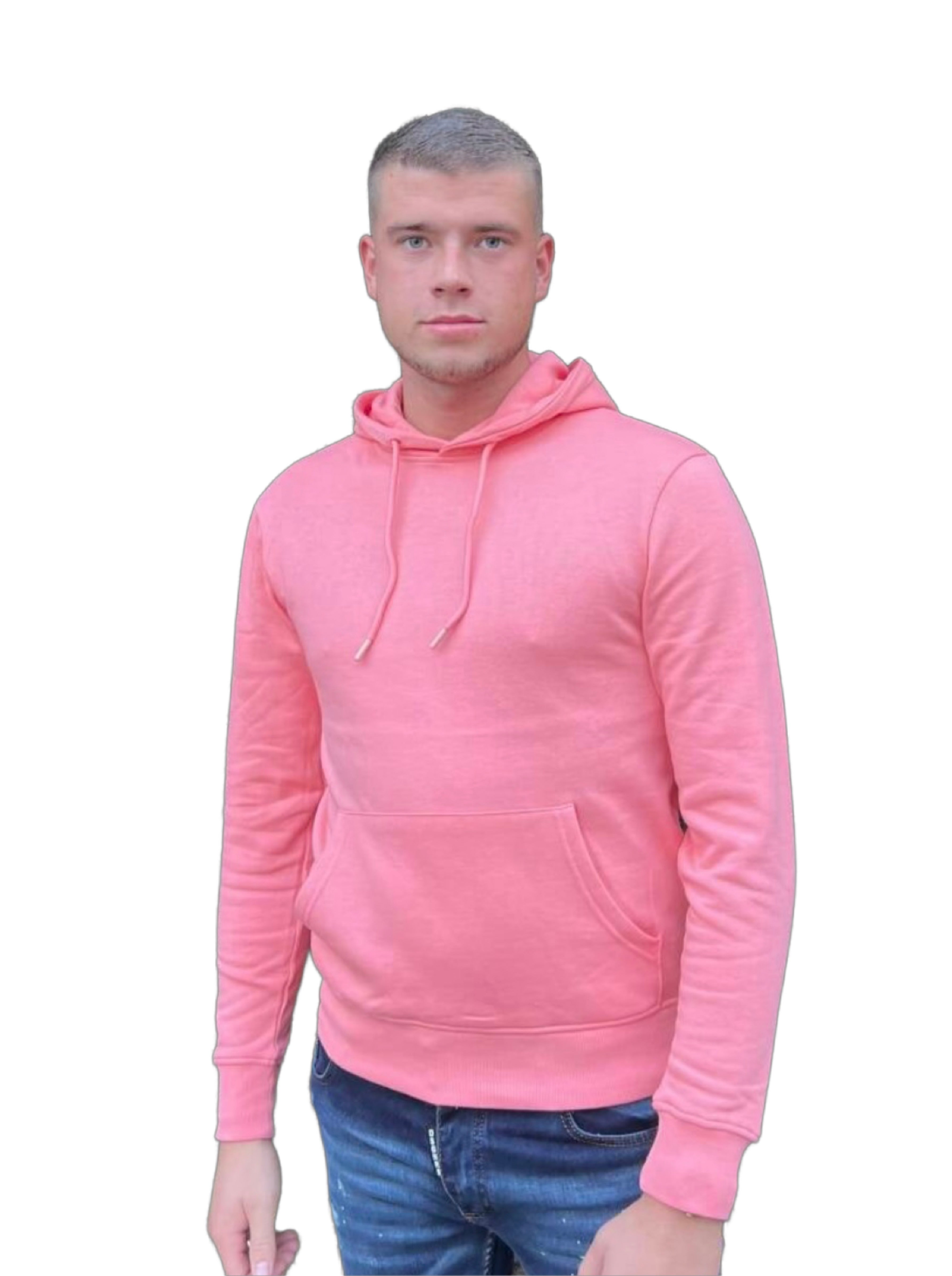 Basic Hoodie - Roze Peach - Flexxfashion Flexxfashion Basic Hoodie - Roze Peach