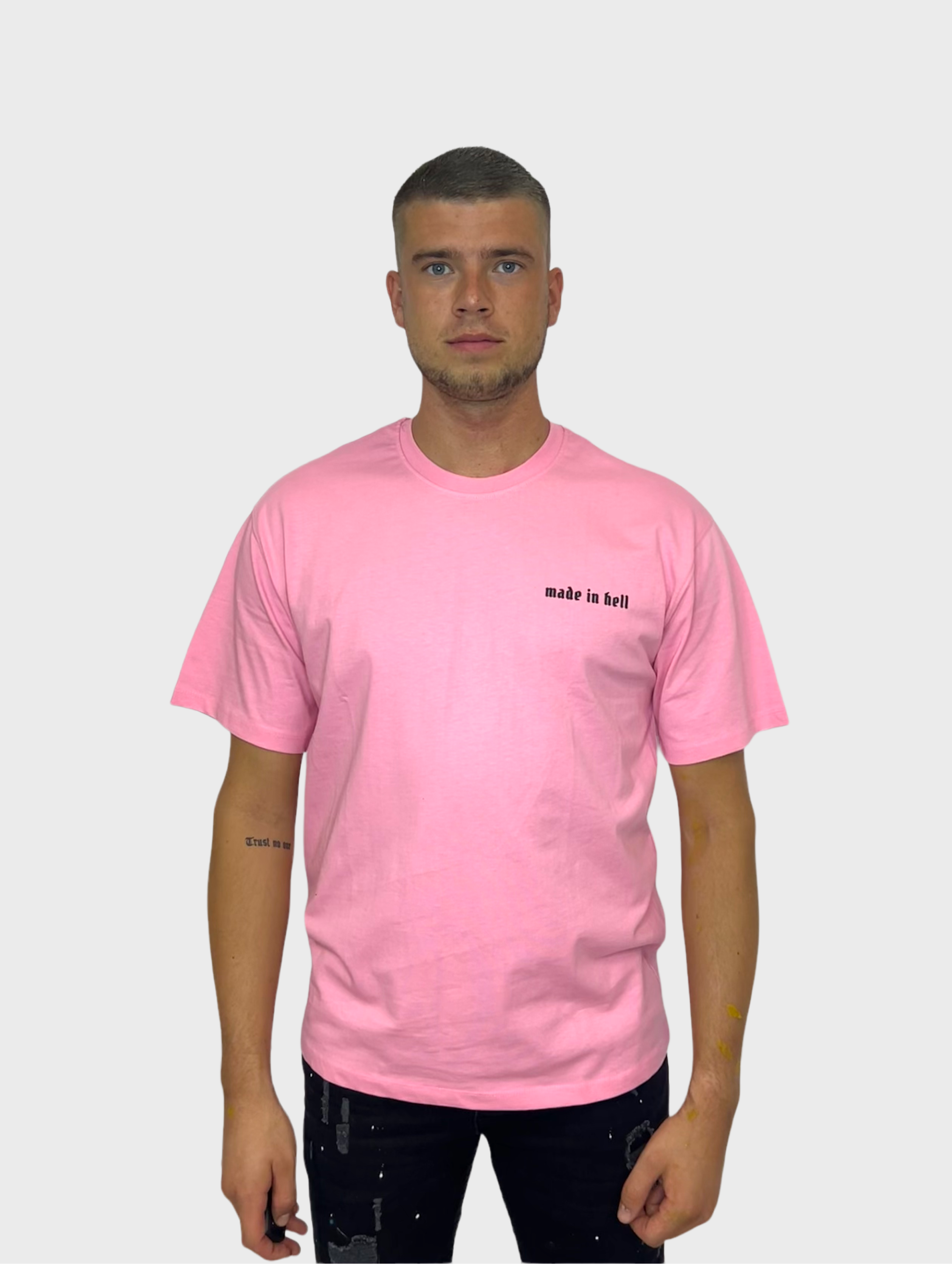 Made in Hell T-Shirt - Roze