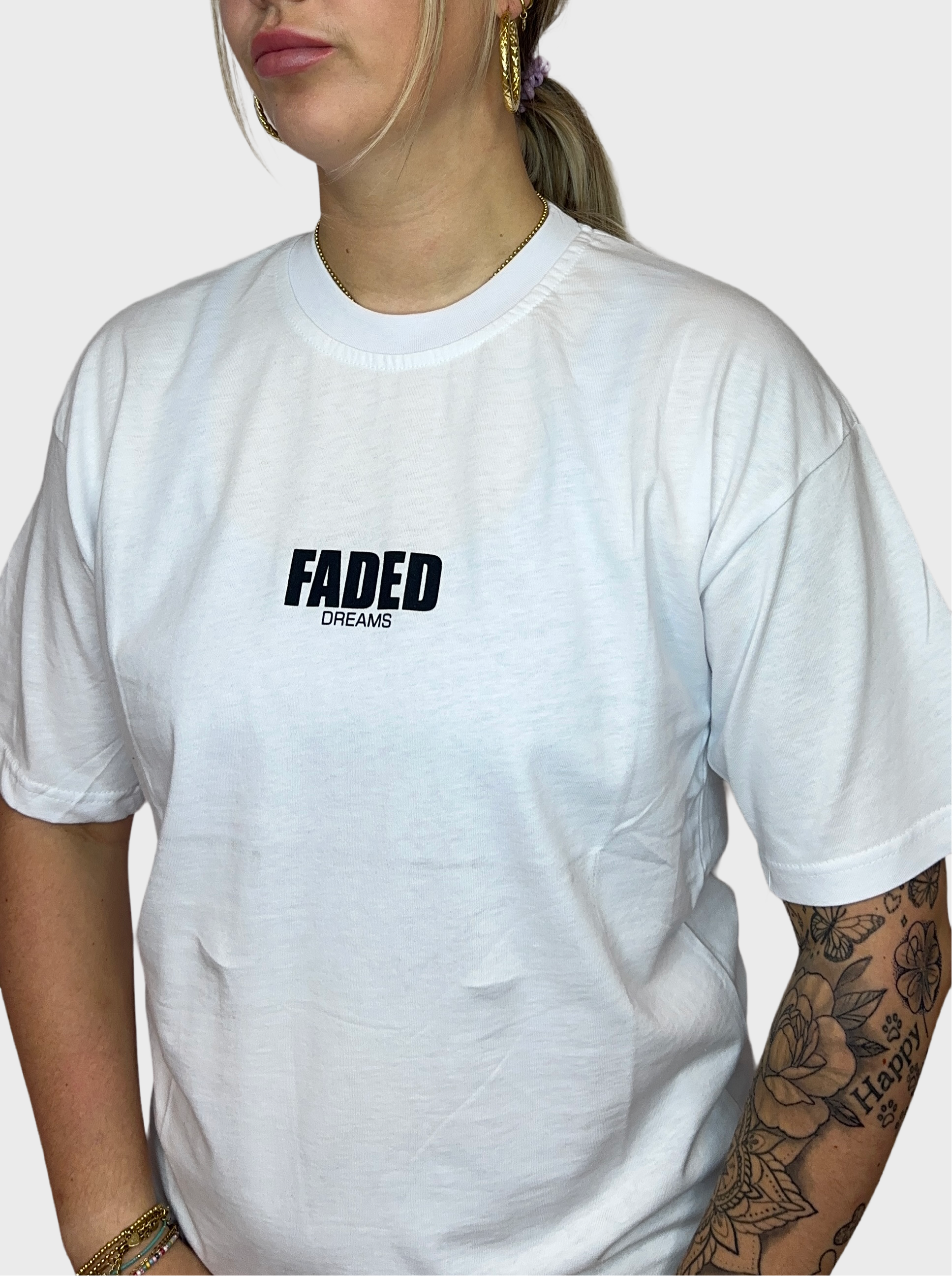 Faded T-Shirt - Wit