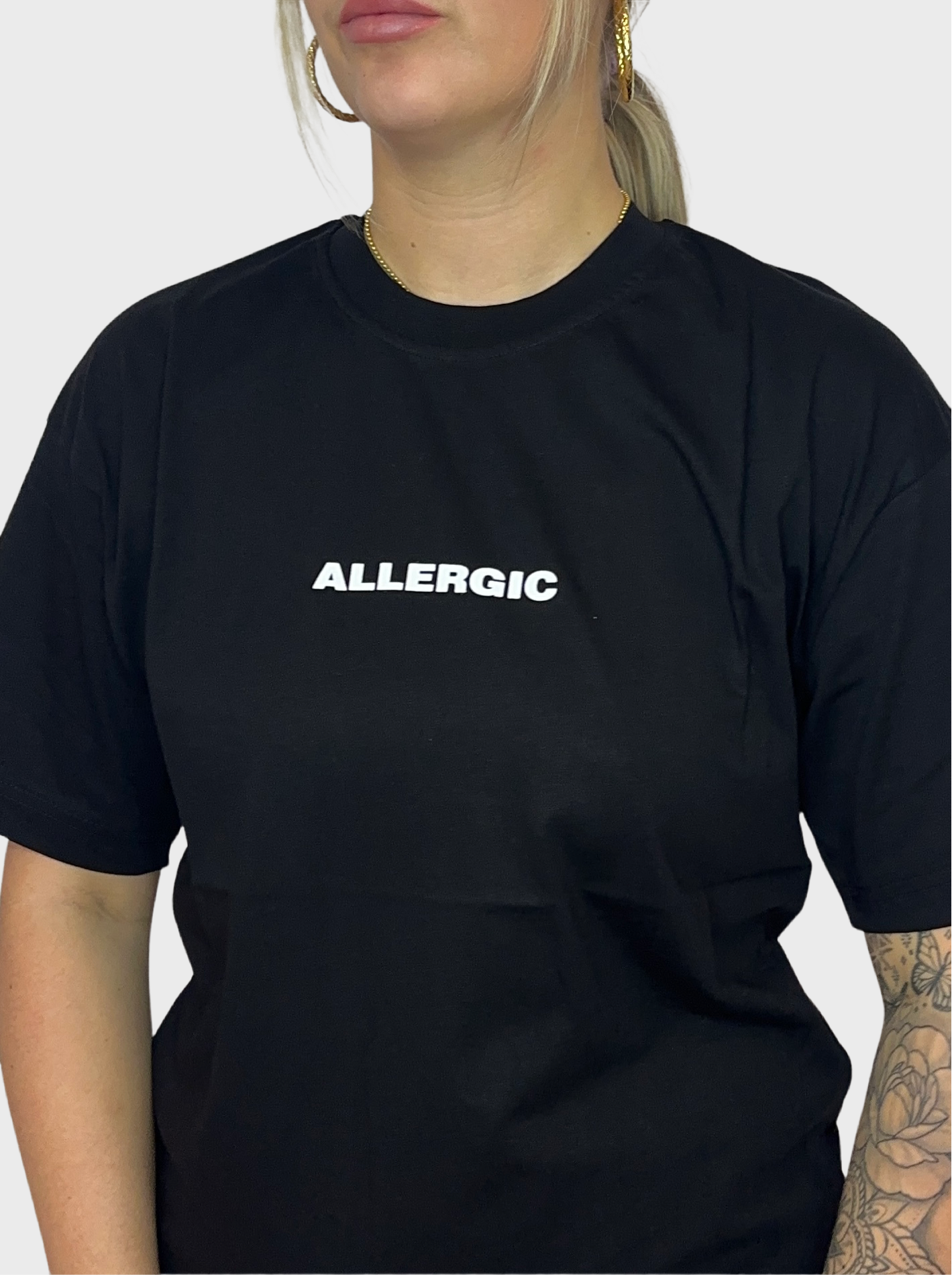 I am Allergic T-Shirt - Zwart