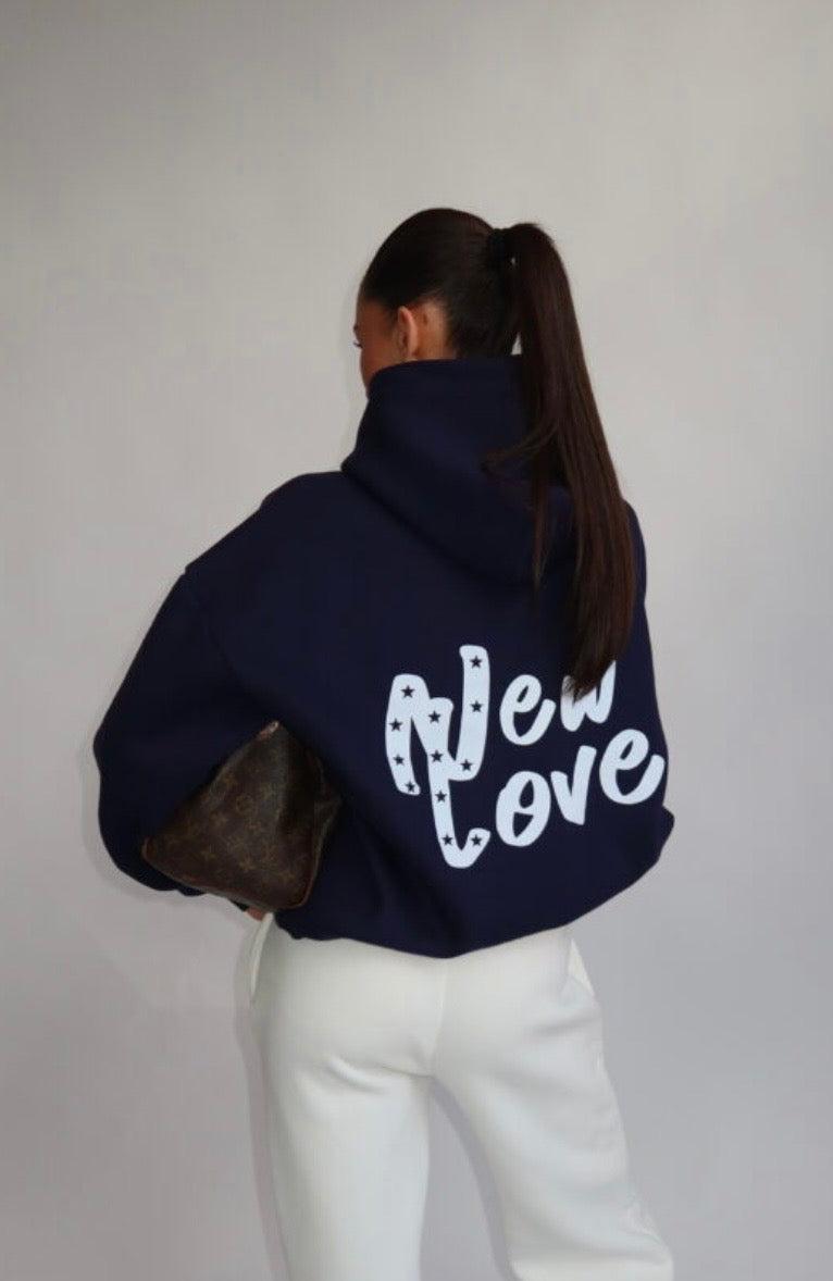 New Love Hoodie - Navy