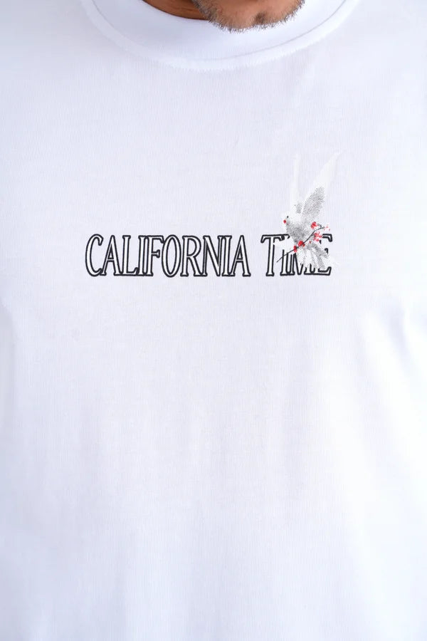 California Time T-Shirt - Wit