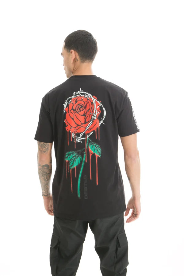 Roos T-Shirt - Zwart