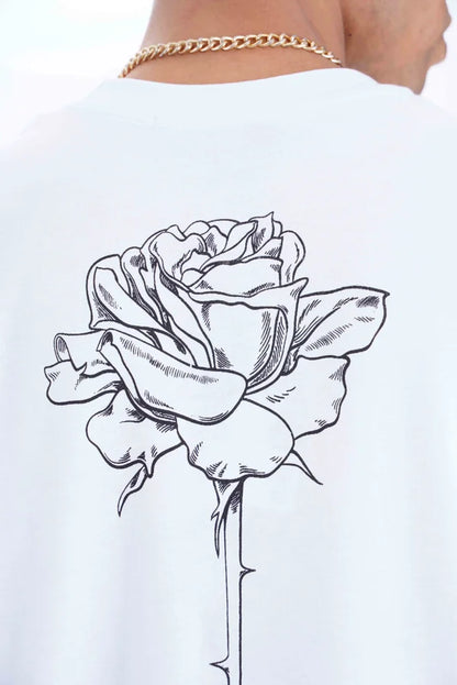 Off Rose T-Shirt - Wit