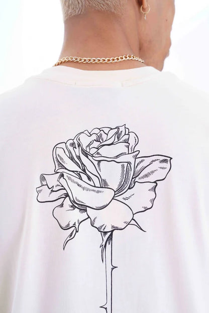 Off Rose T-Shirt - Beige