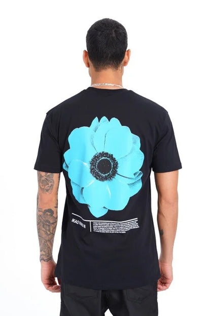 Big Flower T-Shirt - Zwart