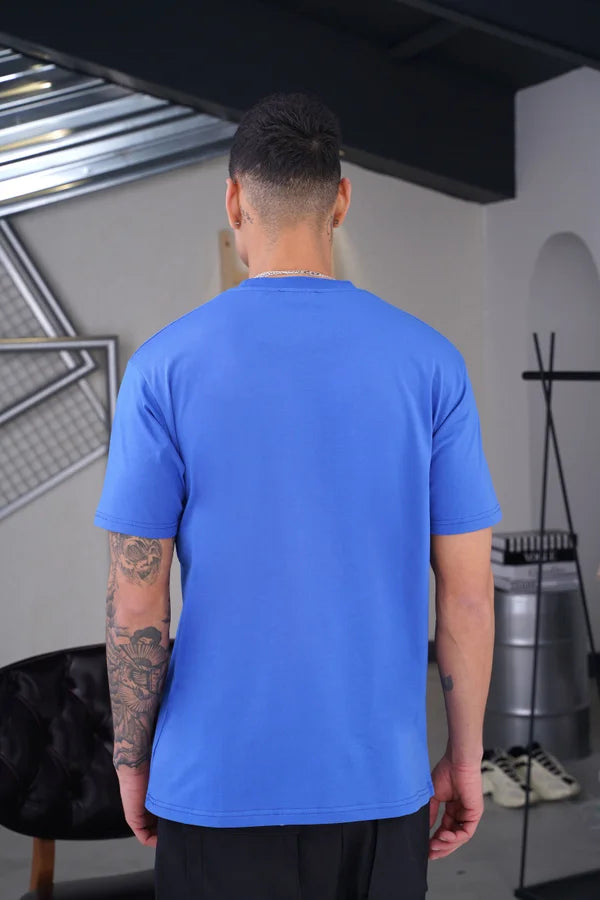 Basic T-Shirt - Blauw