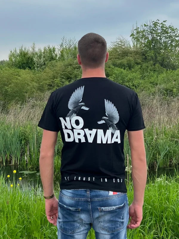 NO DRⱯMA T-Shirt - Zwart