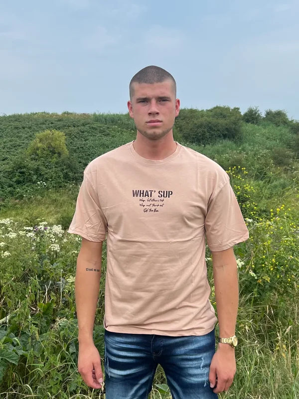What Sup T-Shirt - Beige