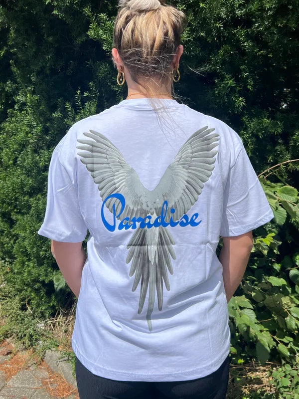Paradise Butterfly T-Shirt - Wit