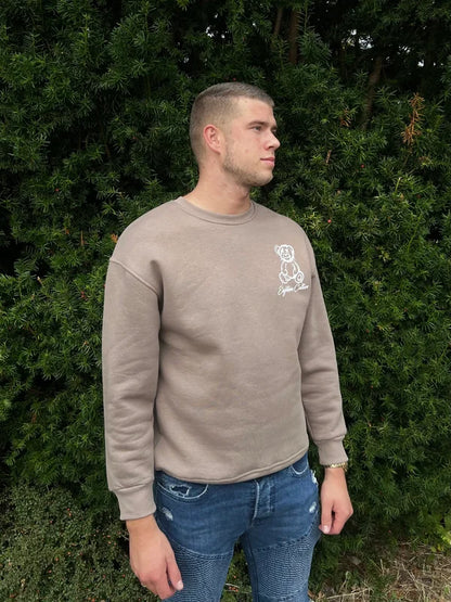 Teddy Smile Sweater - Taupe