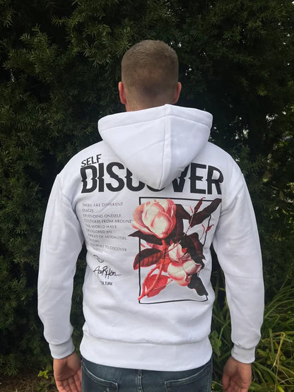 Discover Flower Hoodie - Wit