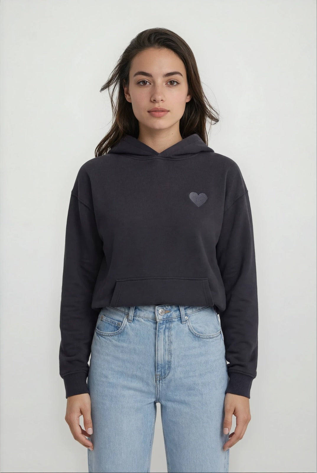 Valentine Hoodie - Zwart met Zwart