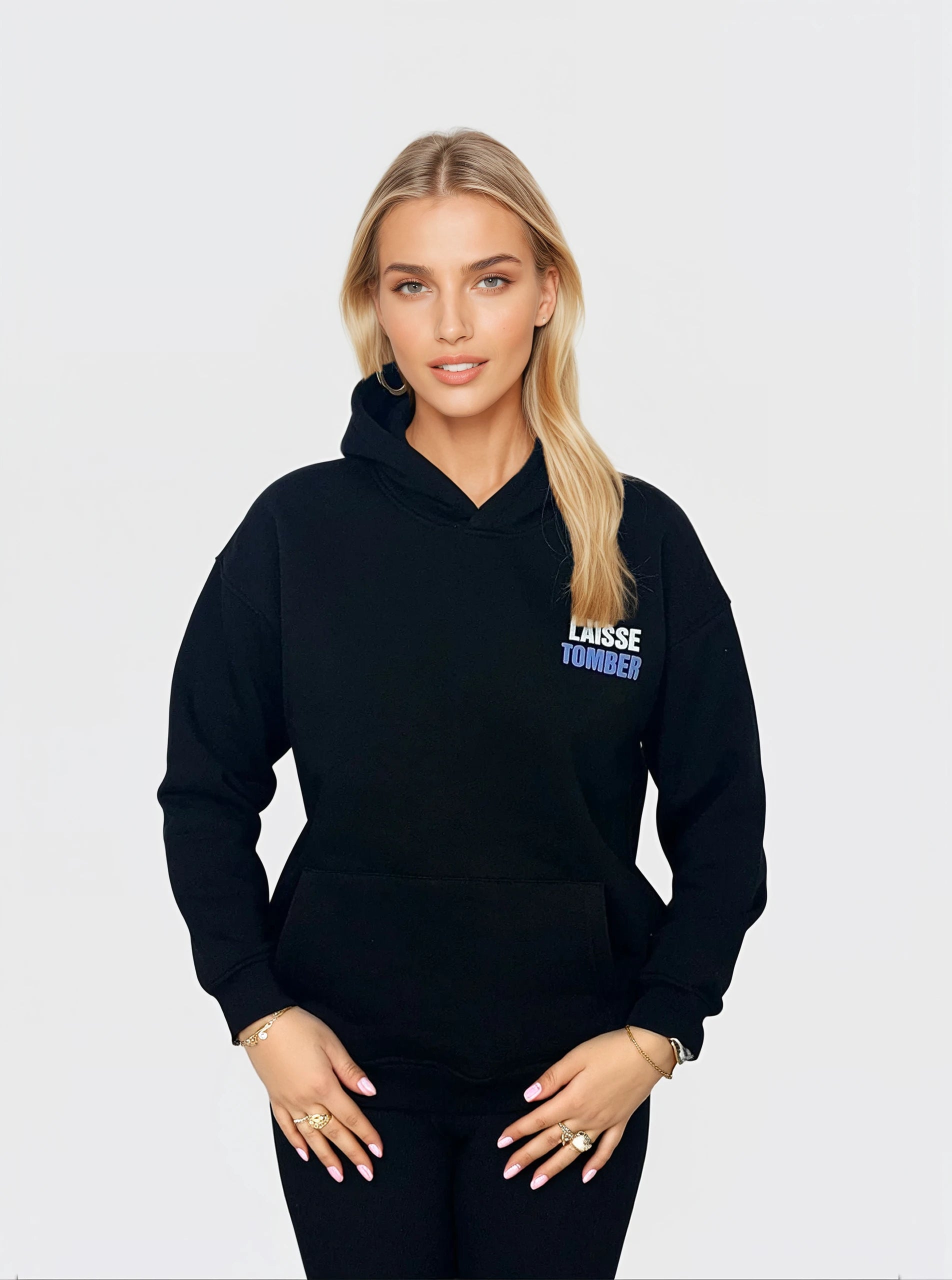 Laisse Tomber Hoodie - Zwart