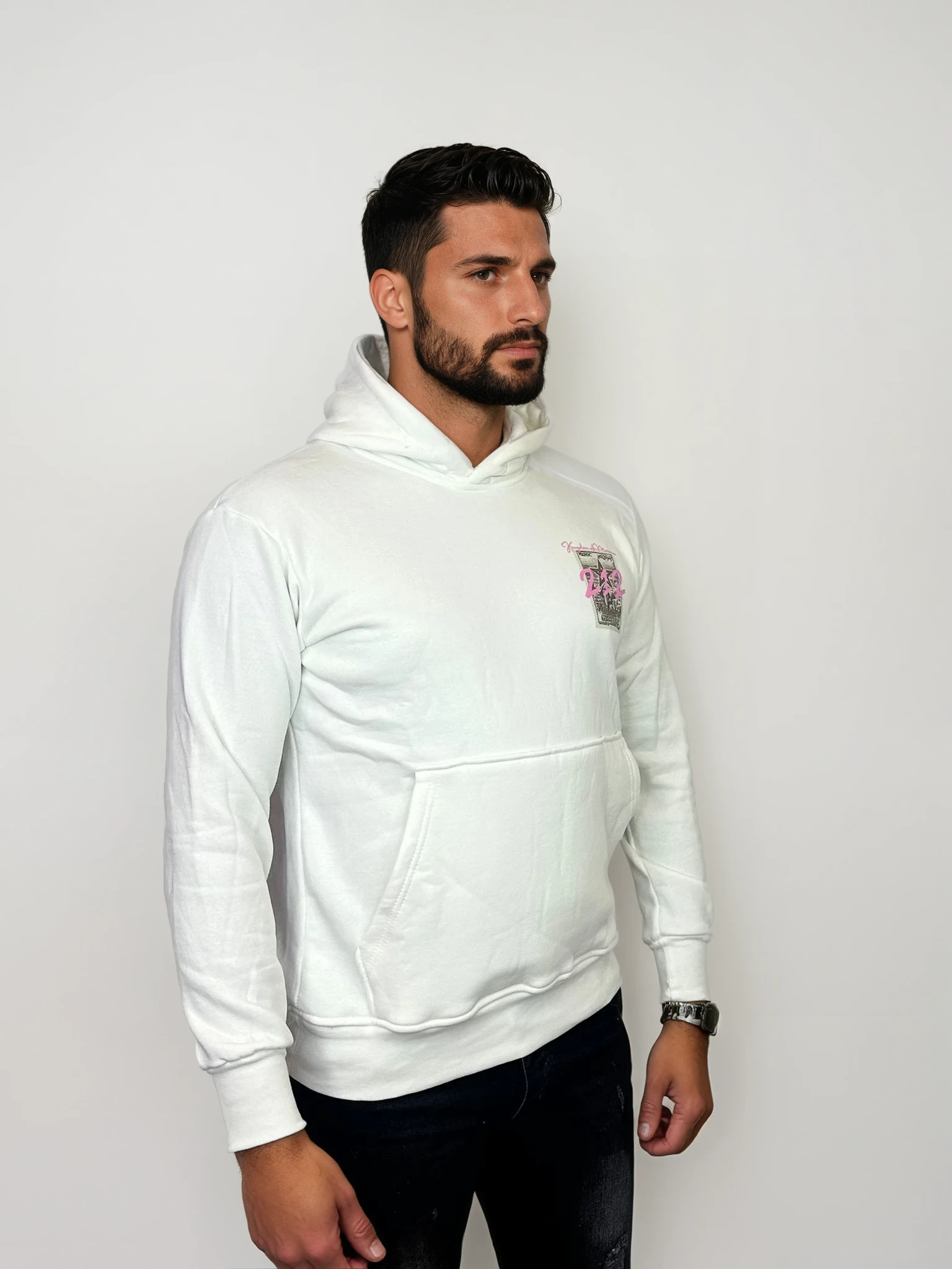 212 Hoodie - Wit