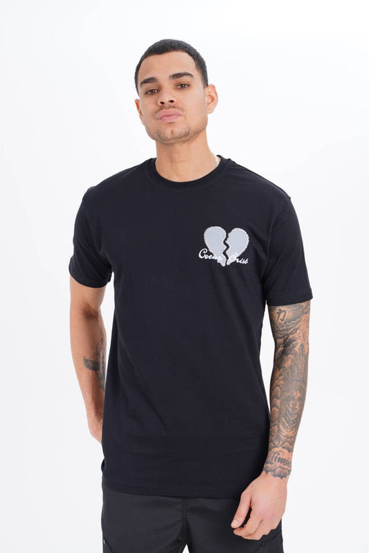 “Couer Brisé” T-Shirt - Zwart