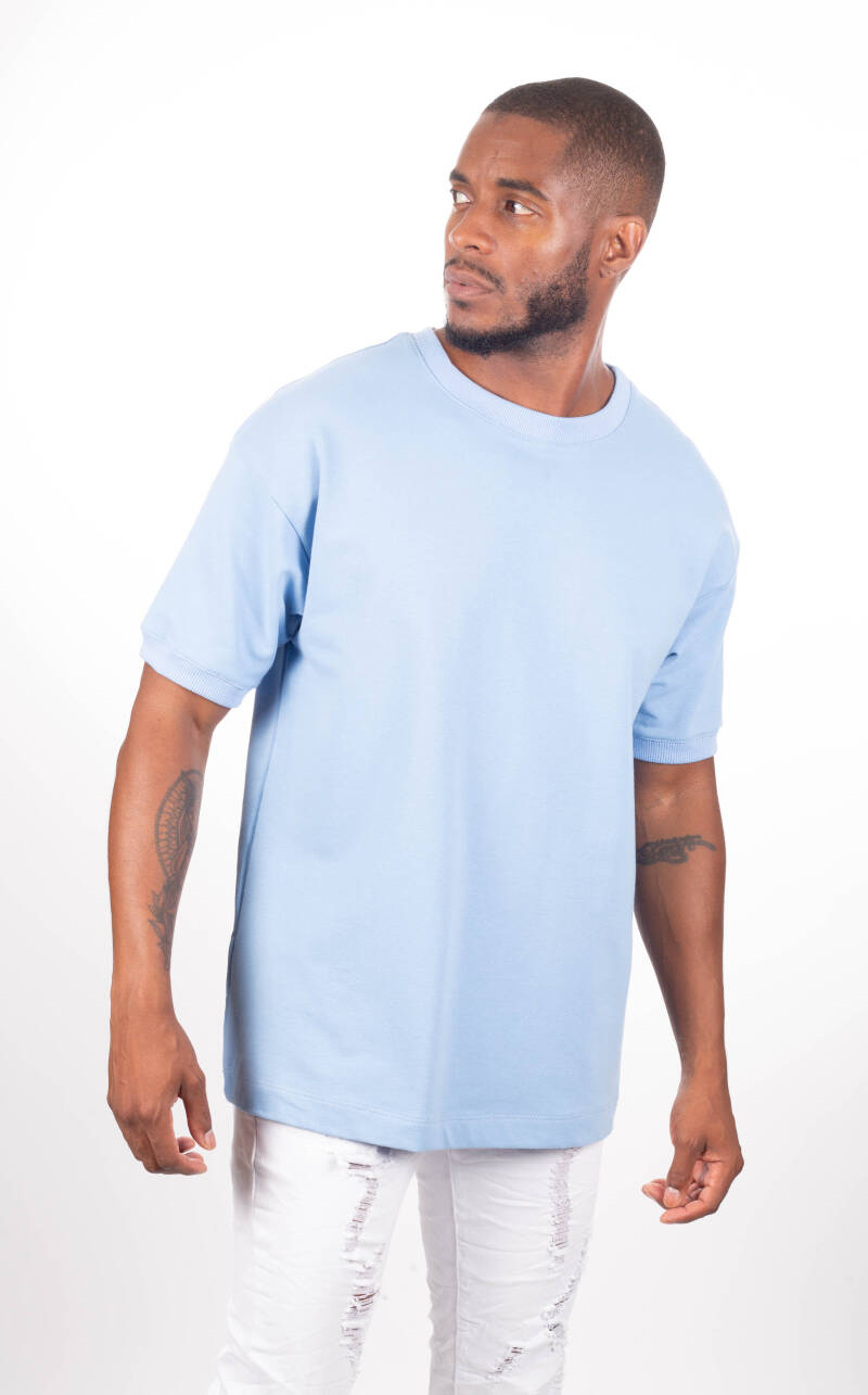 Basic T-Shirt - Licht Blauw