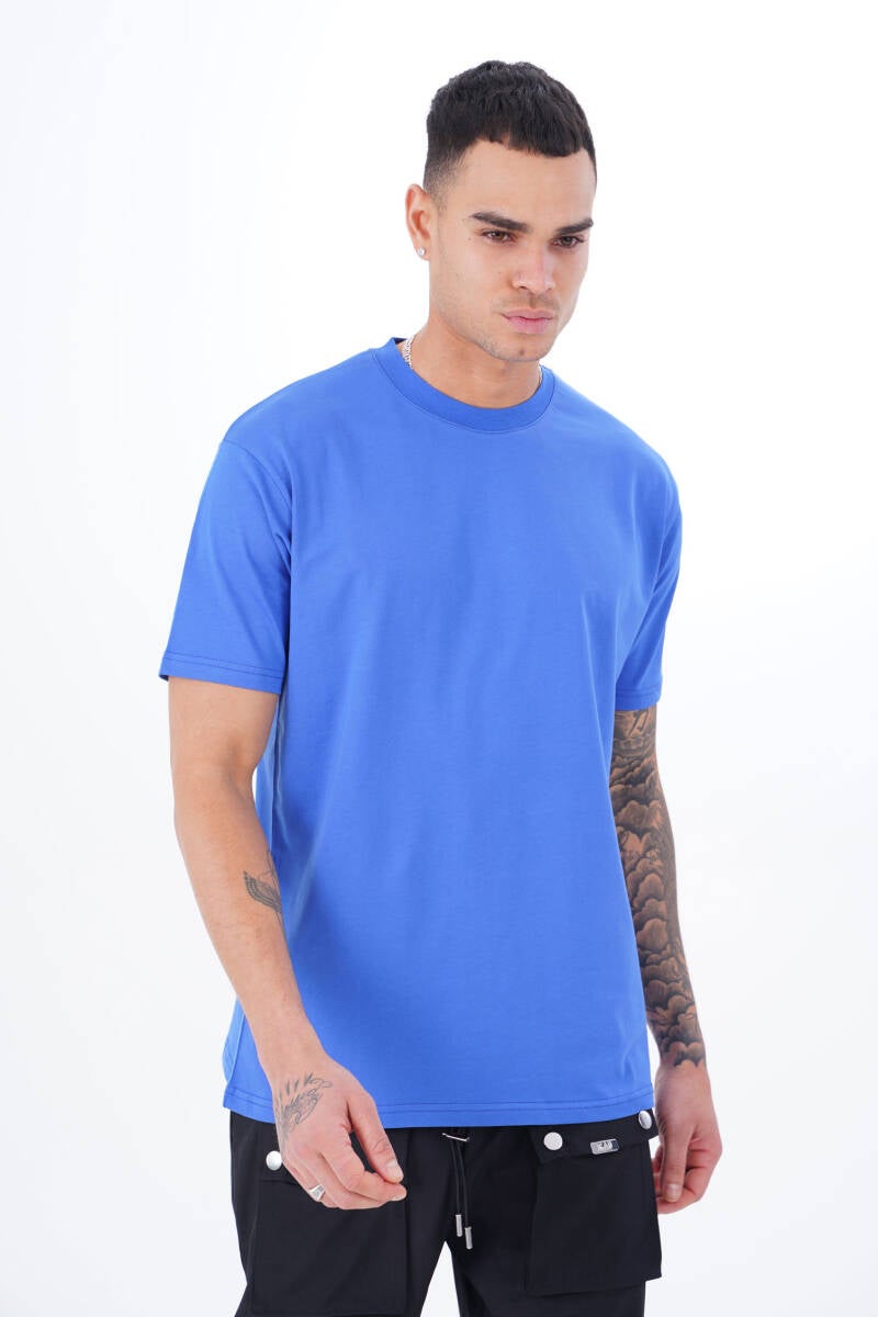 Basic T-Shirt - Blauw