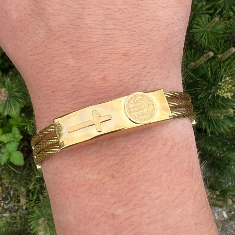 Golden Cross Bracelet - Gold