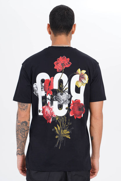 Flowers T-Shirt - Zwart