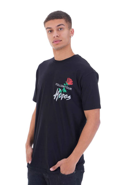 Follow Hopes T-Shirt - Zwart