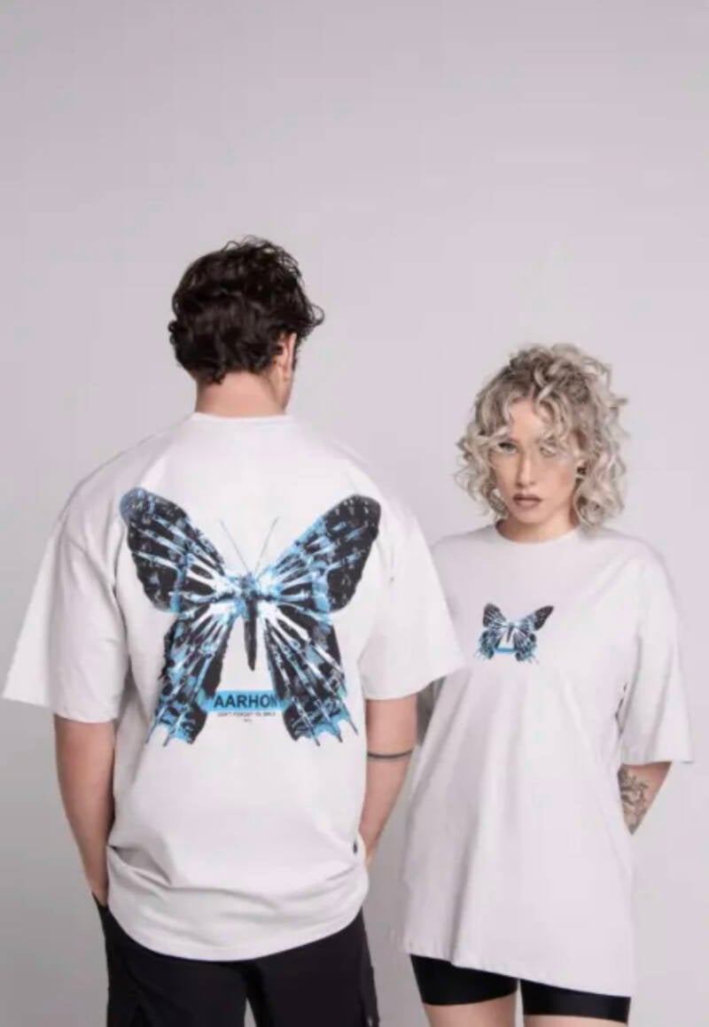 Future Butterfly T-Shirt - Grijs